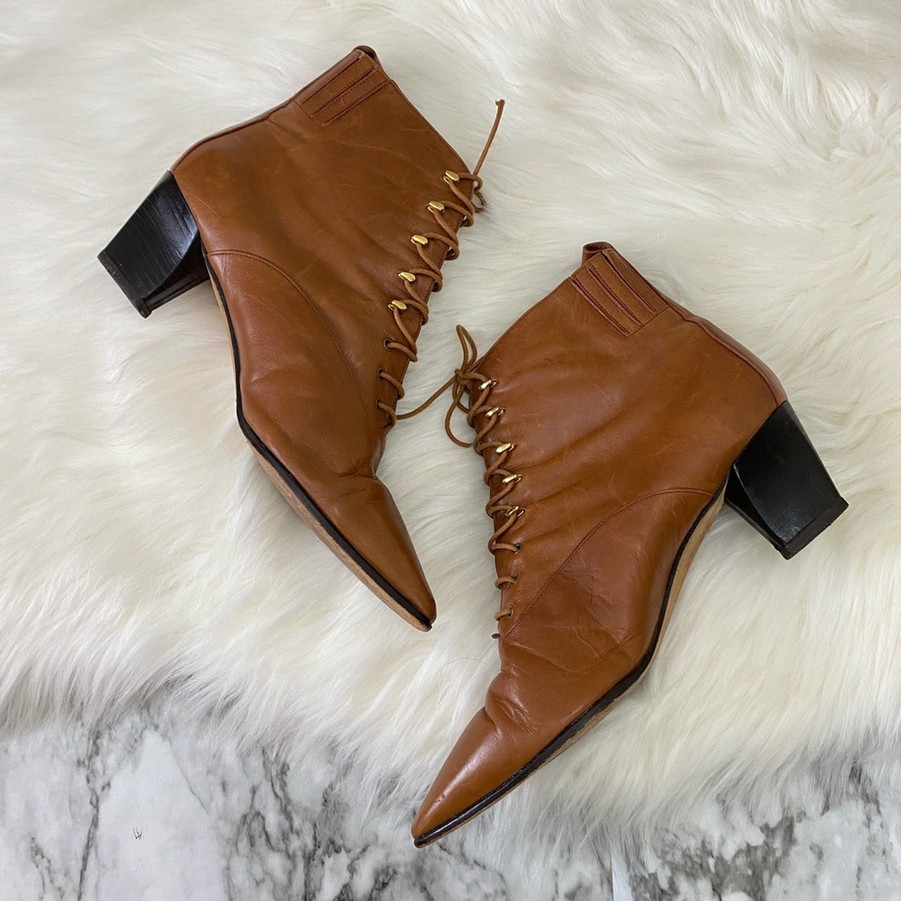 Vera Cruz | Light Brown Leather Vintage Style Boots